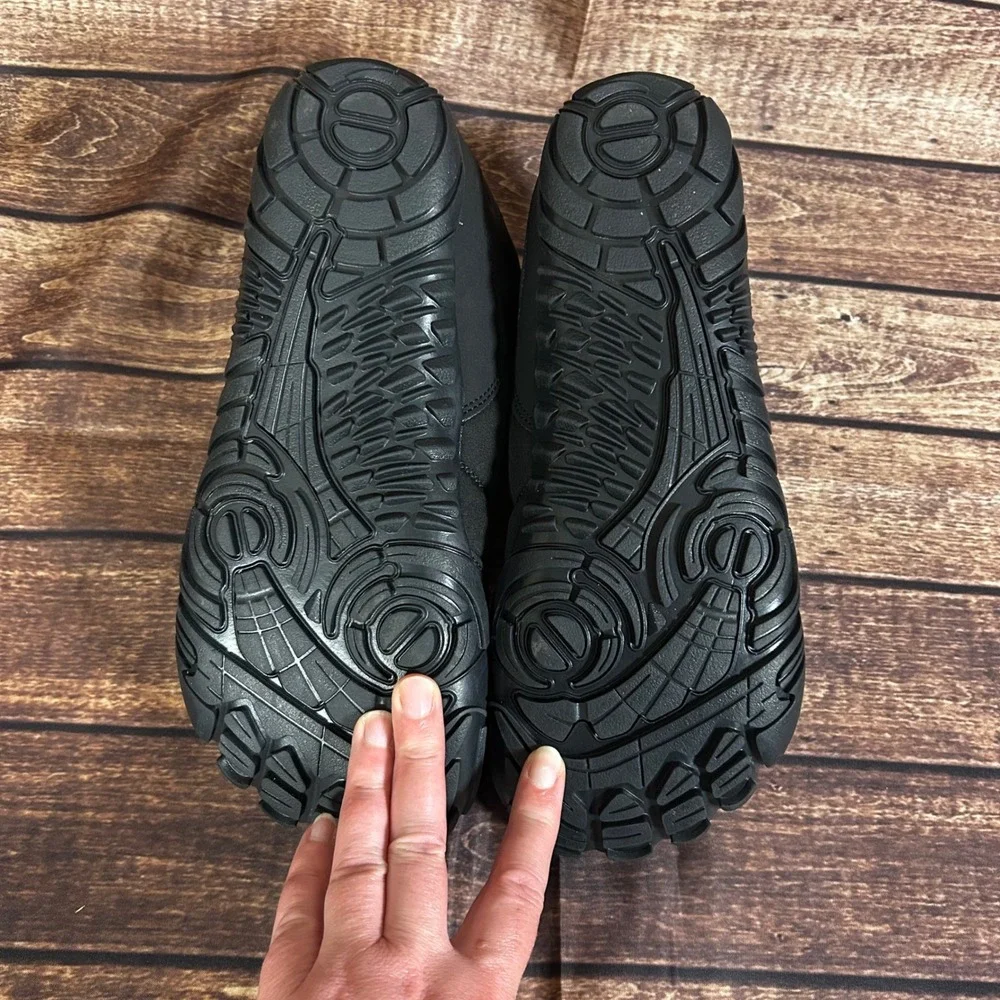 Healthy Freedom HF Barefoot Winter Boots Black Fleece Lined Wide Toe Box Size 40